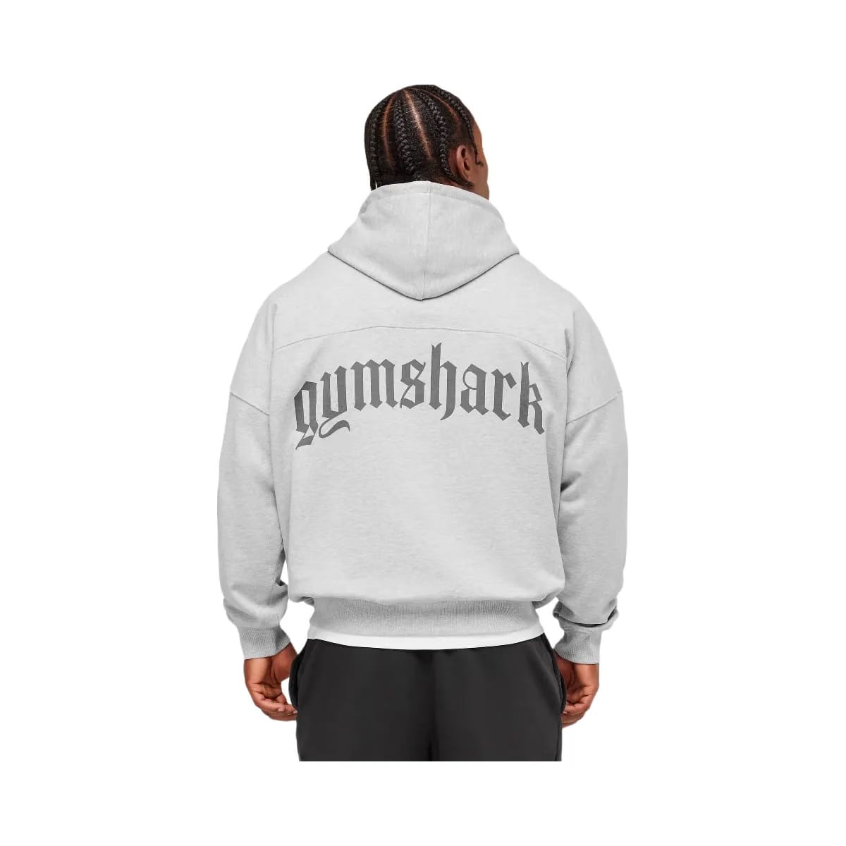 Gymshark Olde English Hoodie - Soft Grey Marl