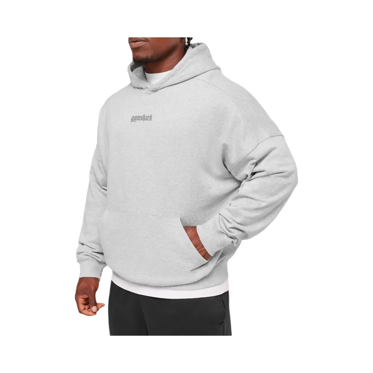 Gymshark Olde English Hoodie - Soft Grey Marl