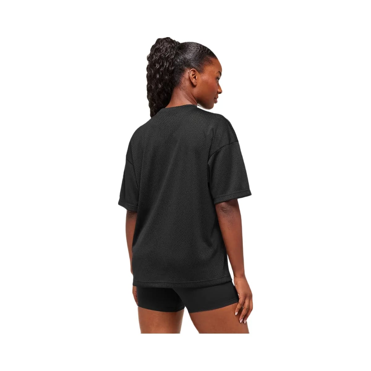 Gymshark Lifting Mesh Oversized T-Shirt - Black