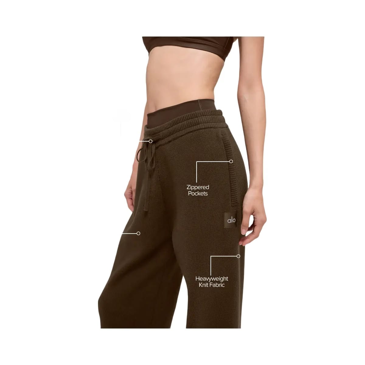 Alo Men's Scholar Straight Leg Sweatpant - Espresso