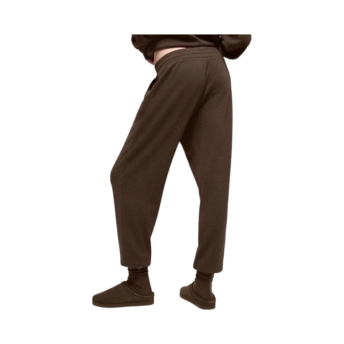 Alo Women's Waffle Weekend Escape Jogger - Espresso