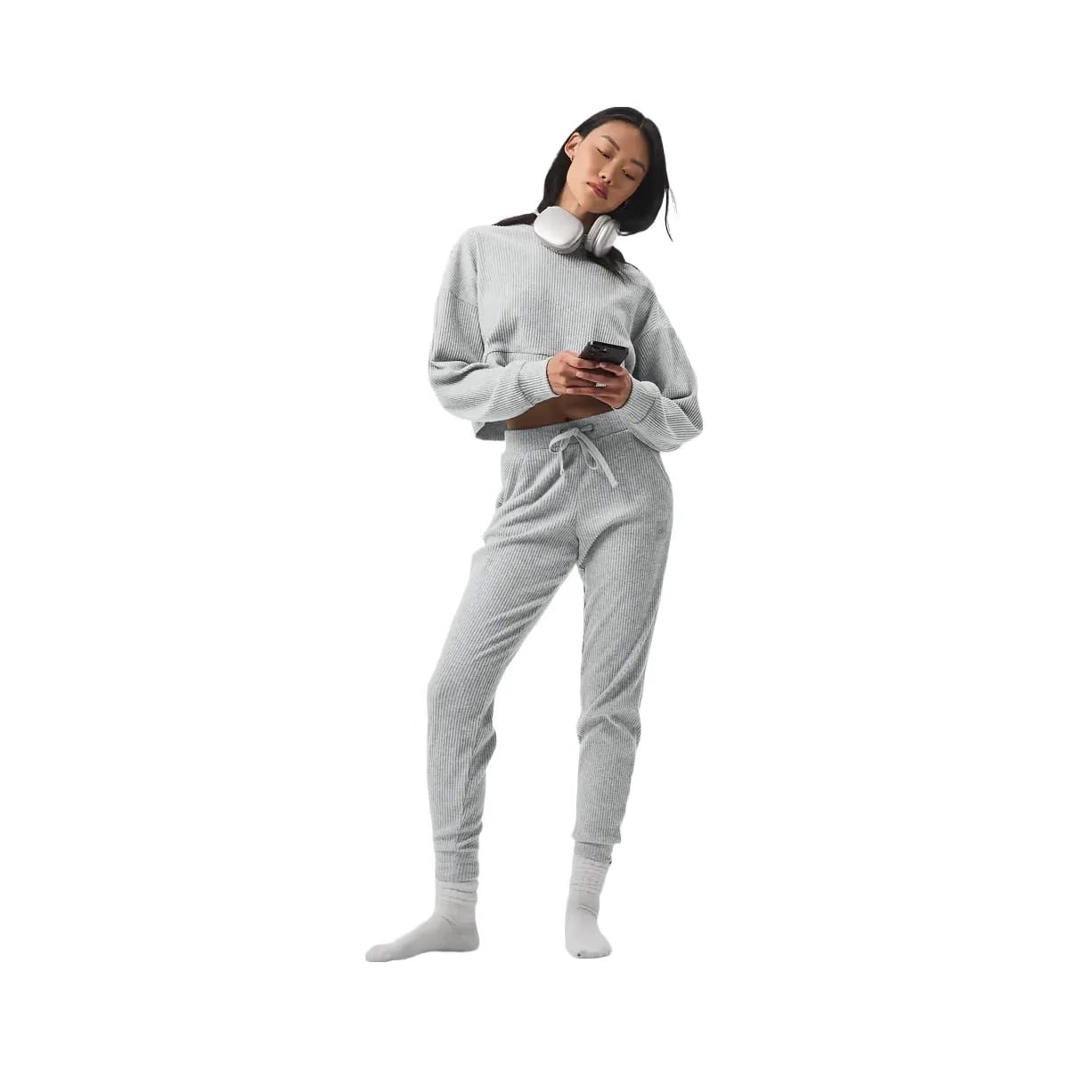 Alo Women's Muse Sweatpant - Athletic Heather Grey