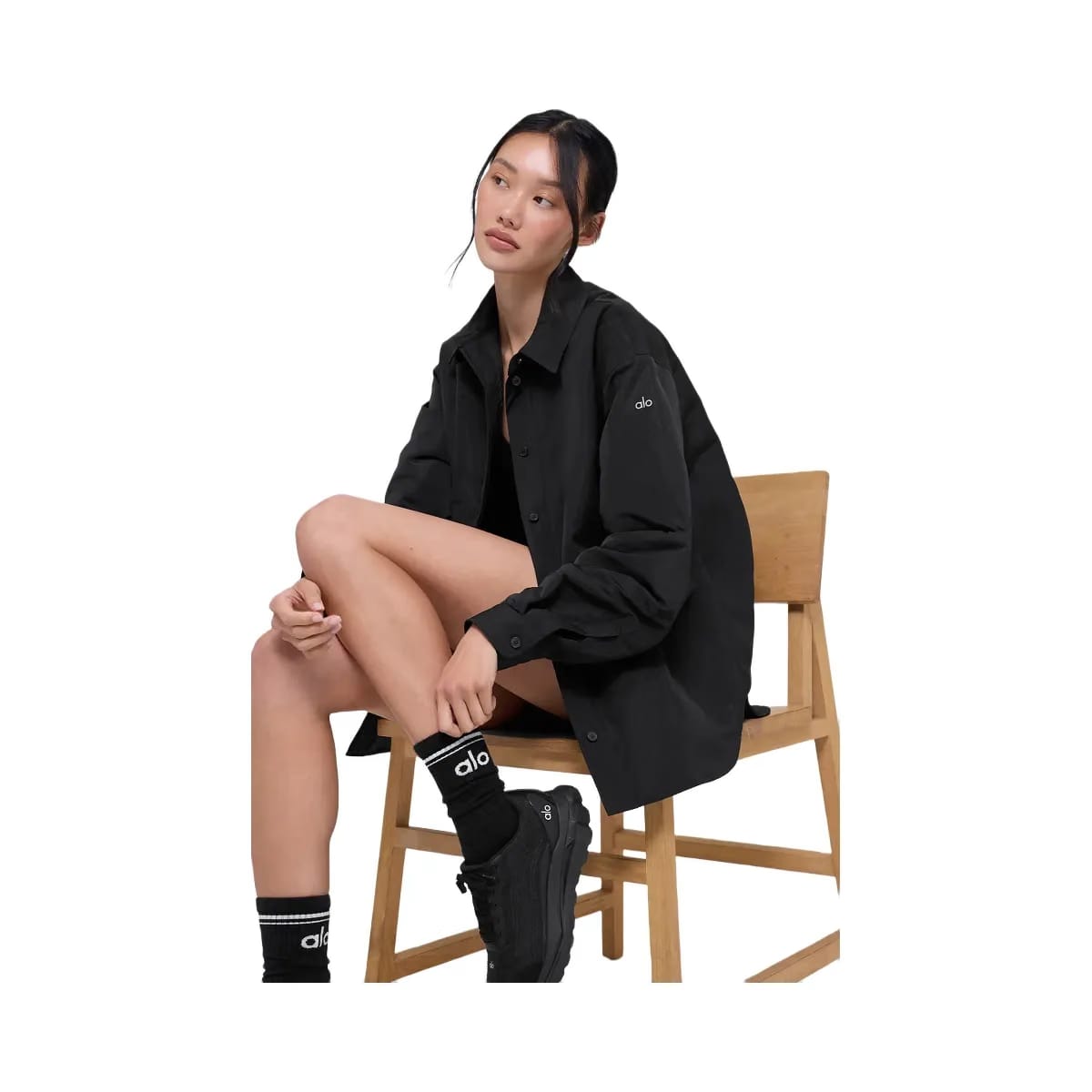 Alo Women's Socialite Shacket - Black