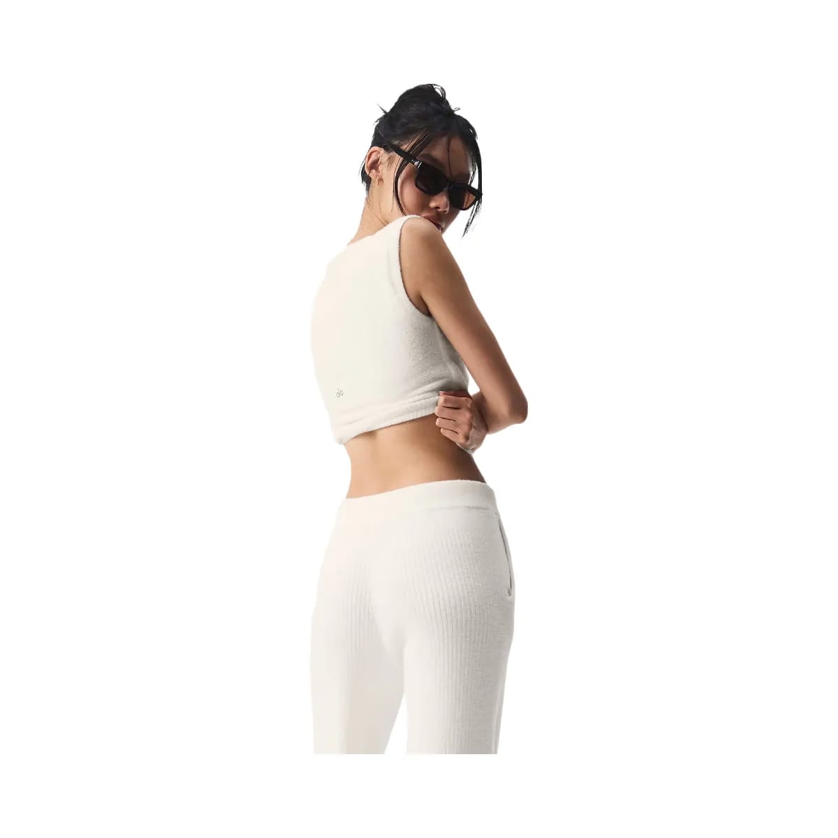 Alo Women's Snuggle Up Sweater Short Sleeve - Ivory