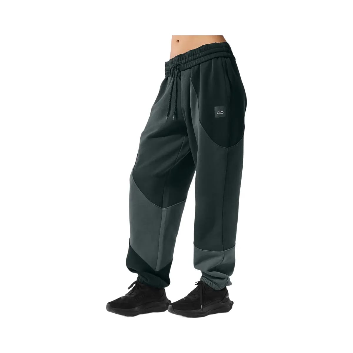 Alo Make Waves Sweatpant - Charcoal Green Tonal