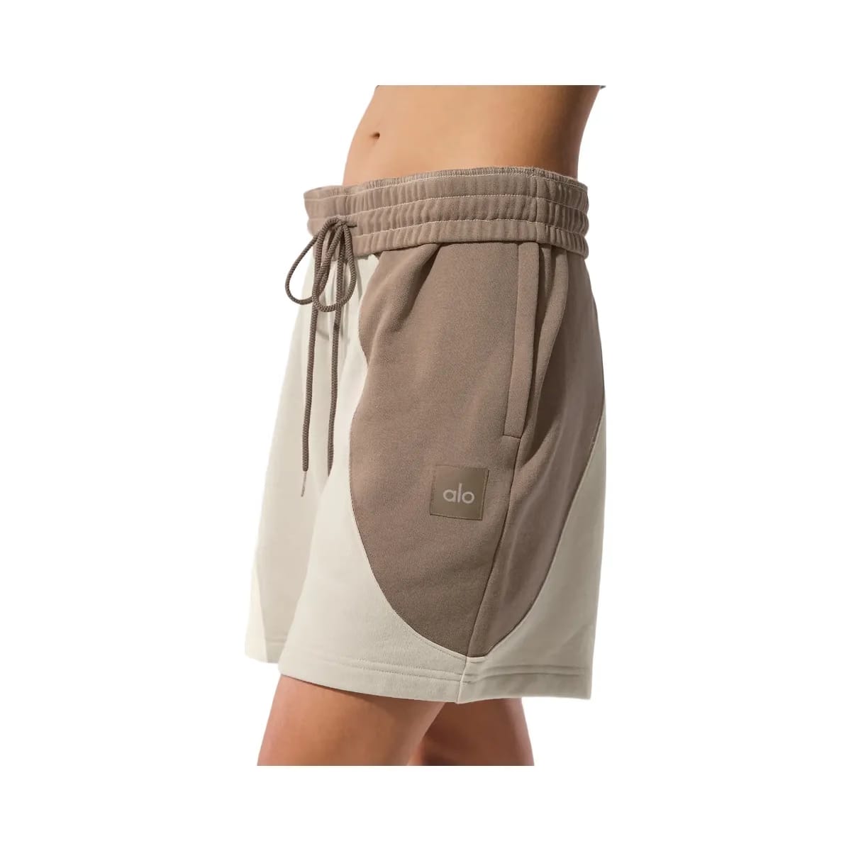 Alo Women's 7" Make Waves Short - Ivory/Bone/Gravel