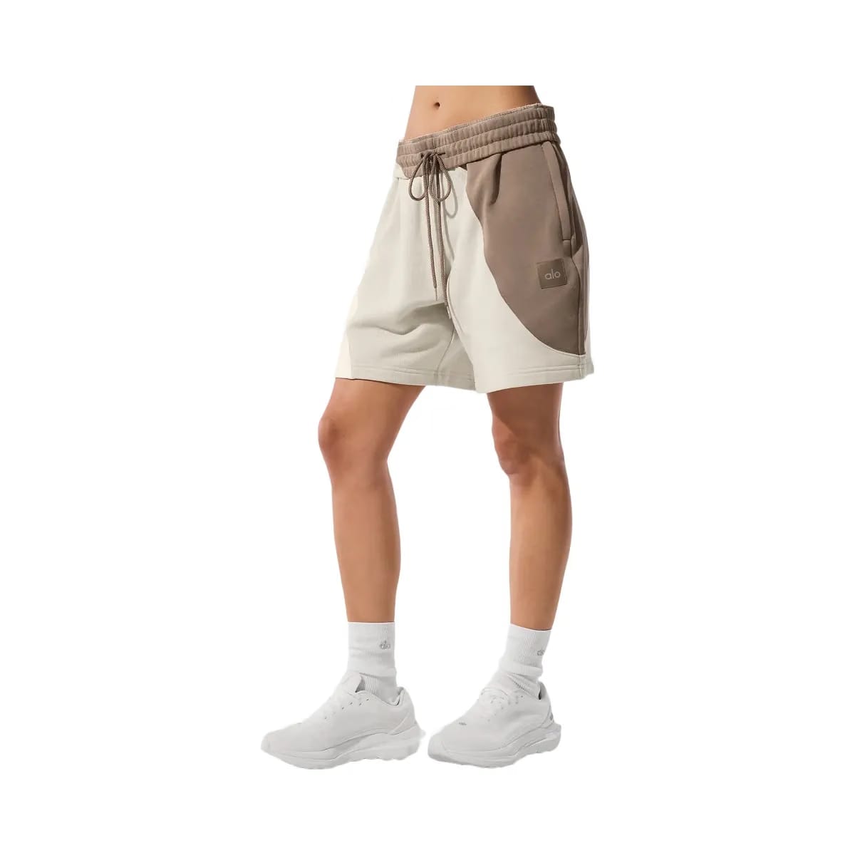 Alo Women's 7" Make Waves Short - Ivory/Bone/Gravel