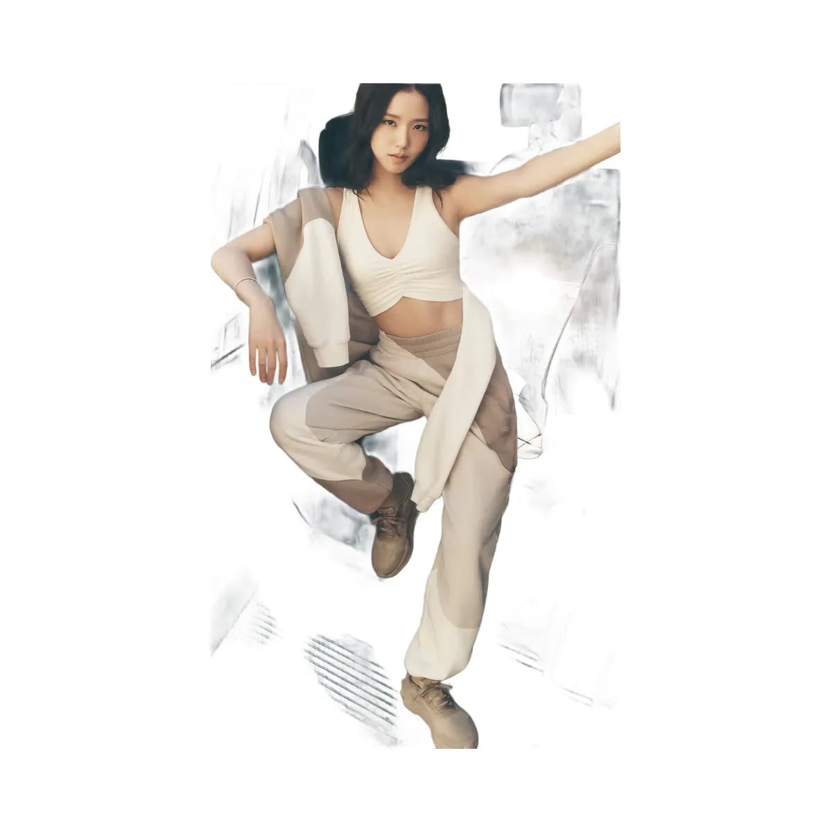 Alo Make Waves Sweatpant - Ivory/Bone/Gravel