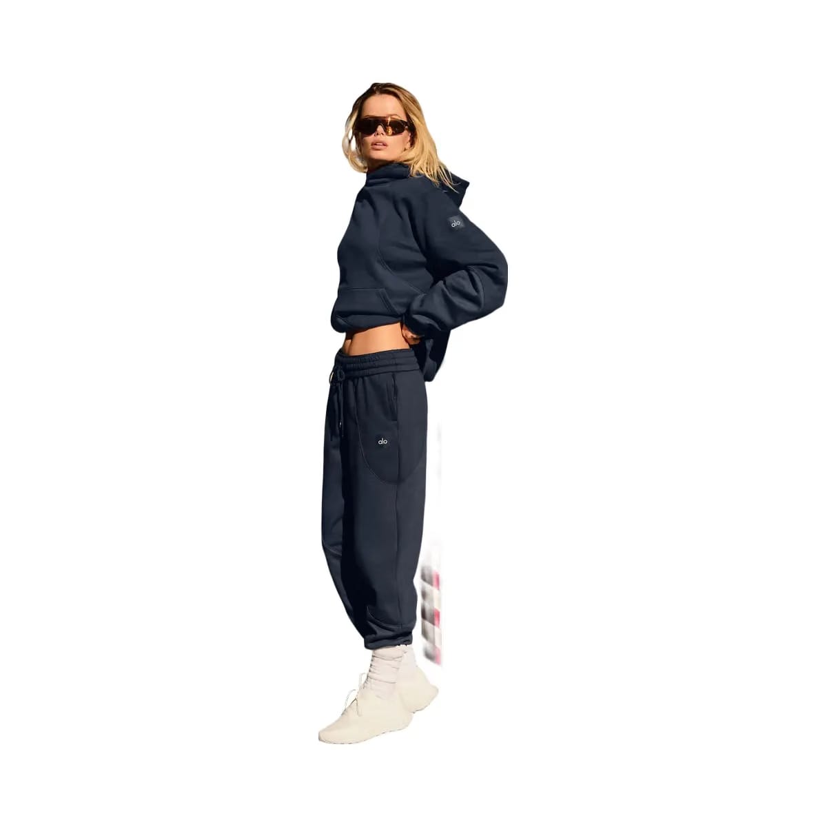Alo Make Waves Sweatpant - Navy Tonal