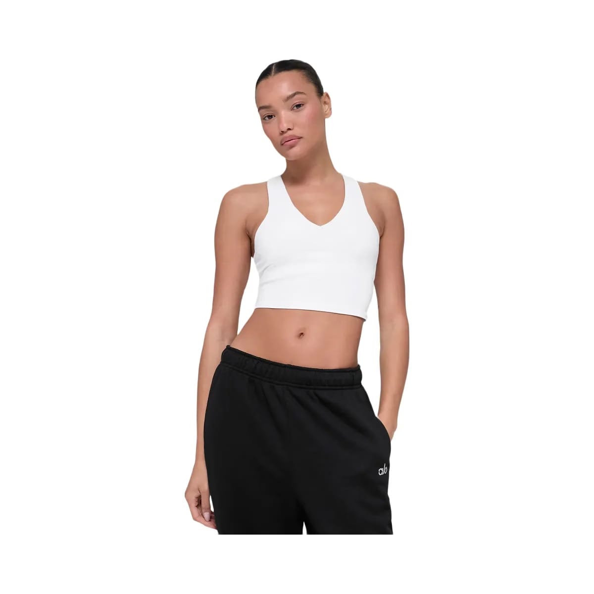 Alo Women's Airbrush Real Bra Tank - White