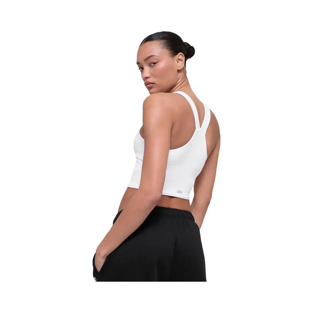 Alo Women's Airbrush Real Bra Tank - White