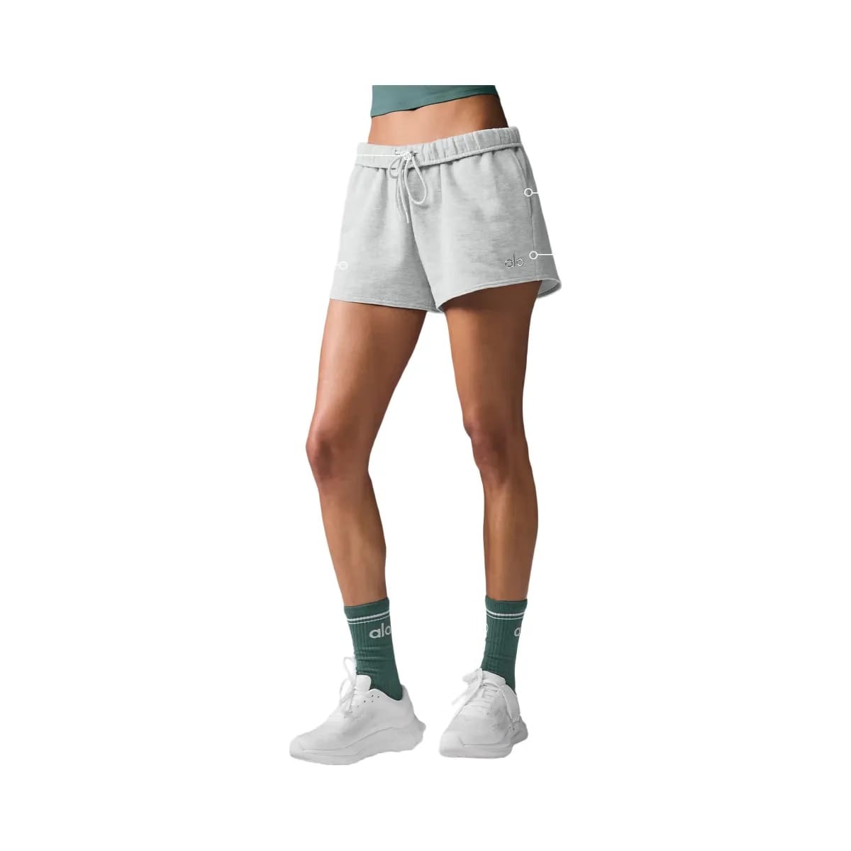 Alo Women's Accolade Short - Athletic Heather Grey