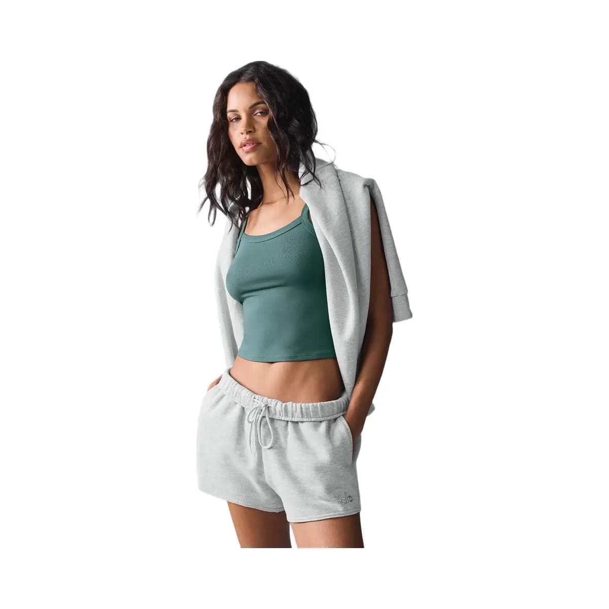 Alo Women's Accolade Short - Athletic Heather Grey