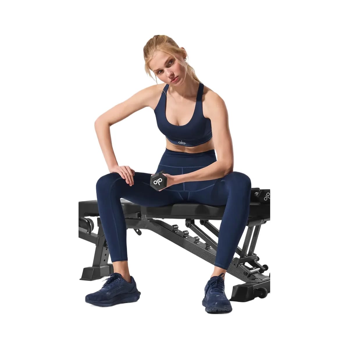 Alo Women's Airlift Suit Up Bra - Navy/Navy