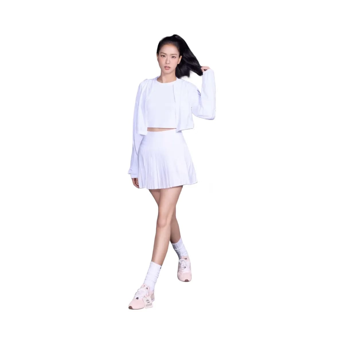 Alo Women's Grand Slam Tennis Skirt - White