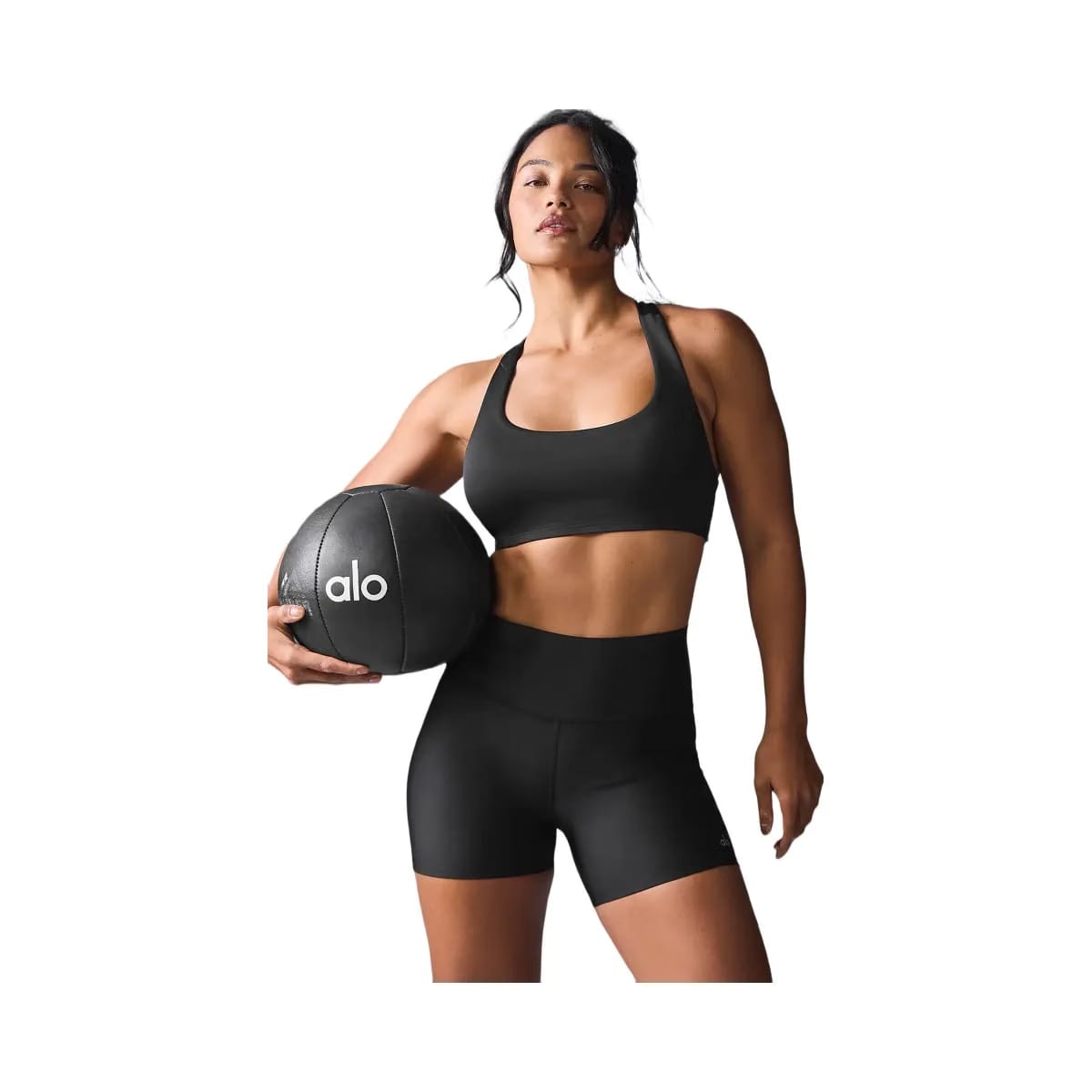 Alo Women's Airlift Advantage Racerback Bra - Black
