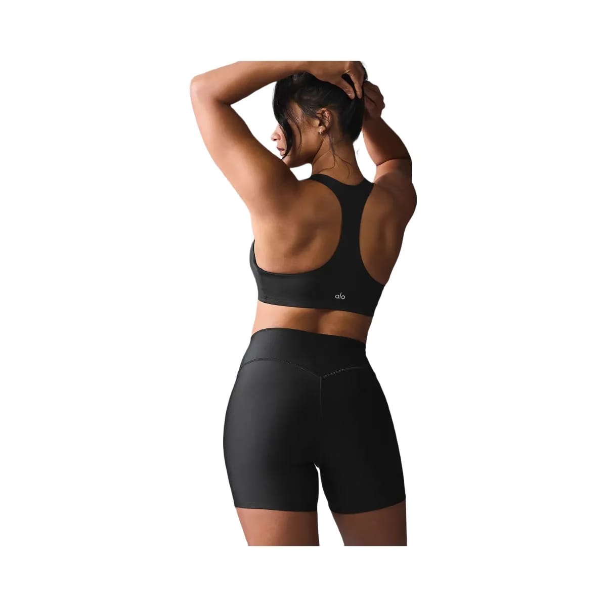 Alo Women's Airlift Advantage Racerback Bra - Black