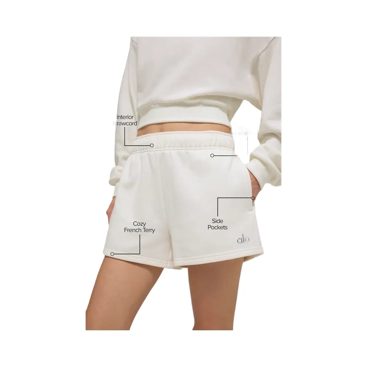 Alo Women's Accolade Short - Ivory