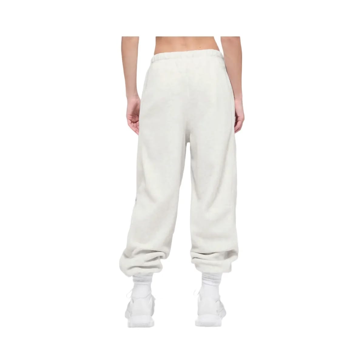 Alo Women's Polar Fleece High-Waist Retreat Jogger - White Heather Grey
