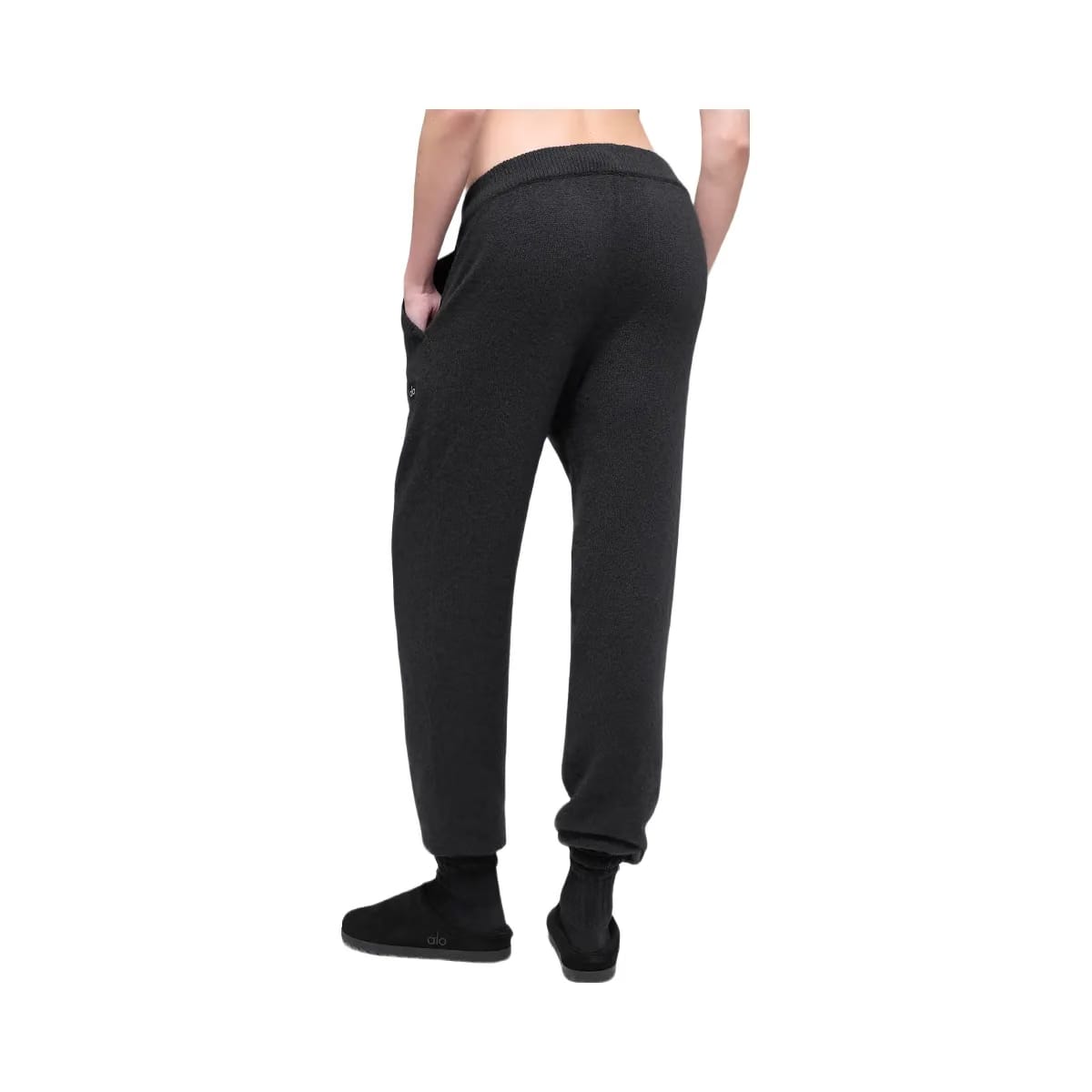 Alo Women's Wool Cashmere High-Waist New Class Jogger - Black