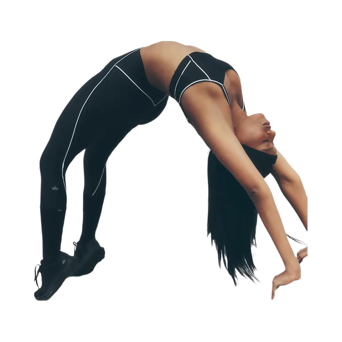 Alo Women's Airlift High-Waist Haven Legging - Black/White