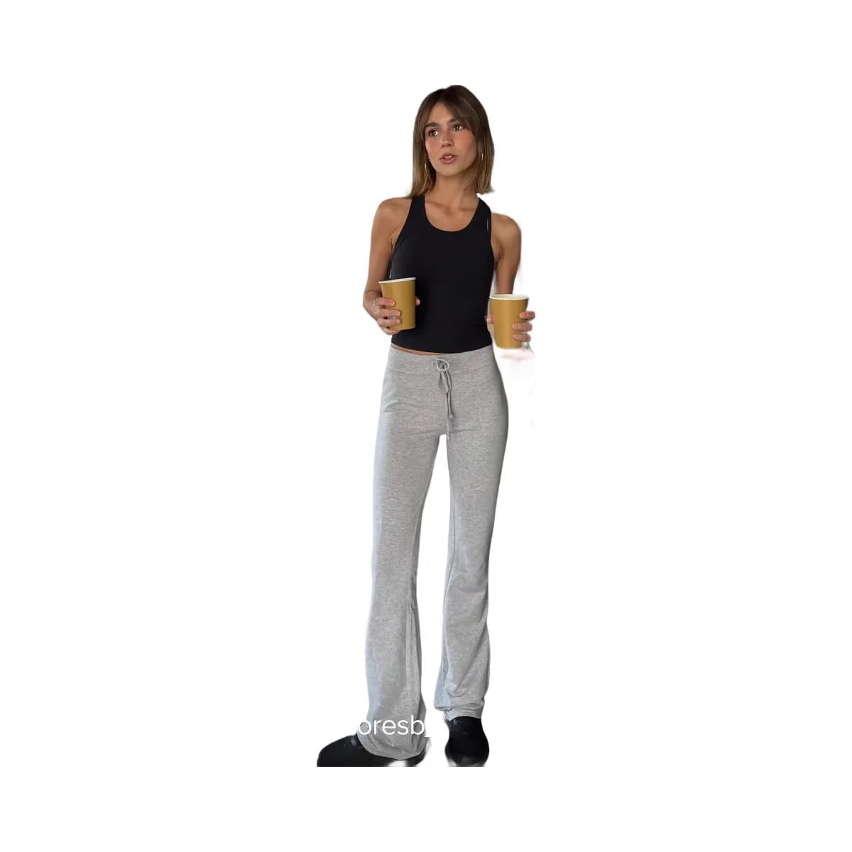 Alo Women's Sway Bootcut Sweatpant - Athletic Heather Grey