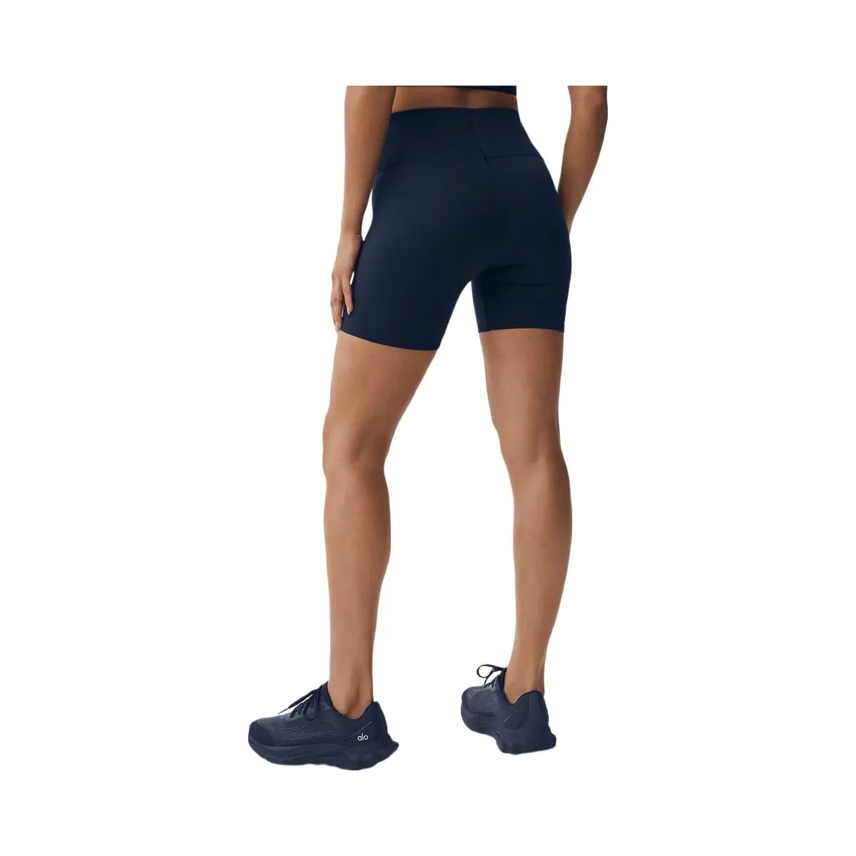 Alo Women's 5" Seamless Ribbed Favorite Short - Navy
