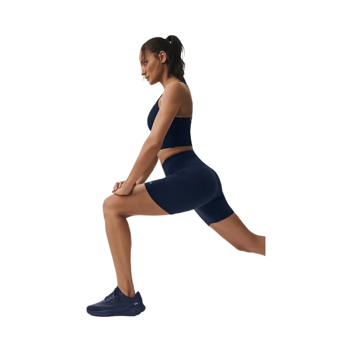 Alo Women's 5" Seamless Ribbed Favorite Short - Navy