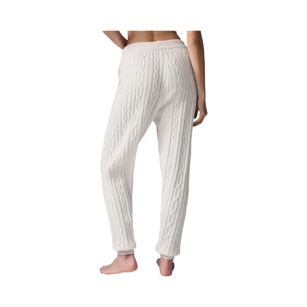 Alo Women's Cable Knit Winter Bliss Pant - Ivory