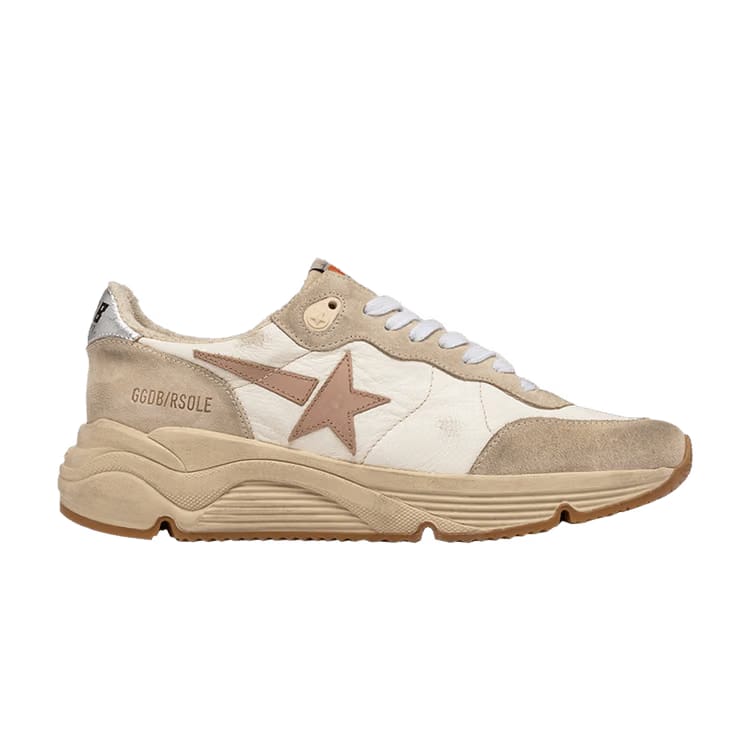 Golden Goose Wmns Running Sole 'White Seed Pearl Silver'