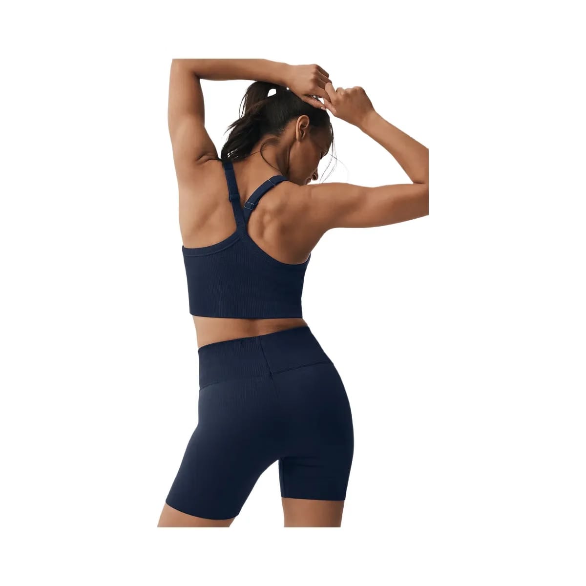 Alo Women's Seamless Ribbed Favorite Bra Tank - Navy