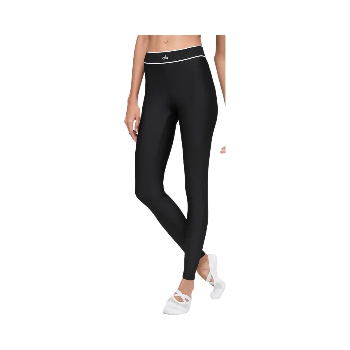 Alo Women's Airlift High-Waist Alignment Legging - Black/White