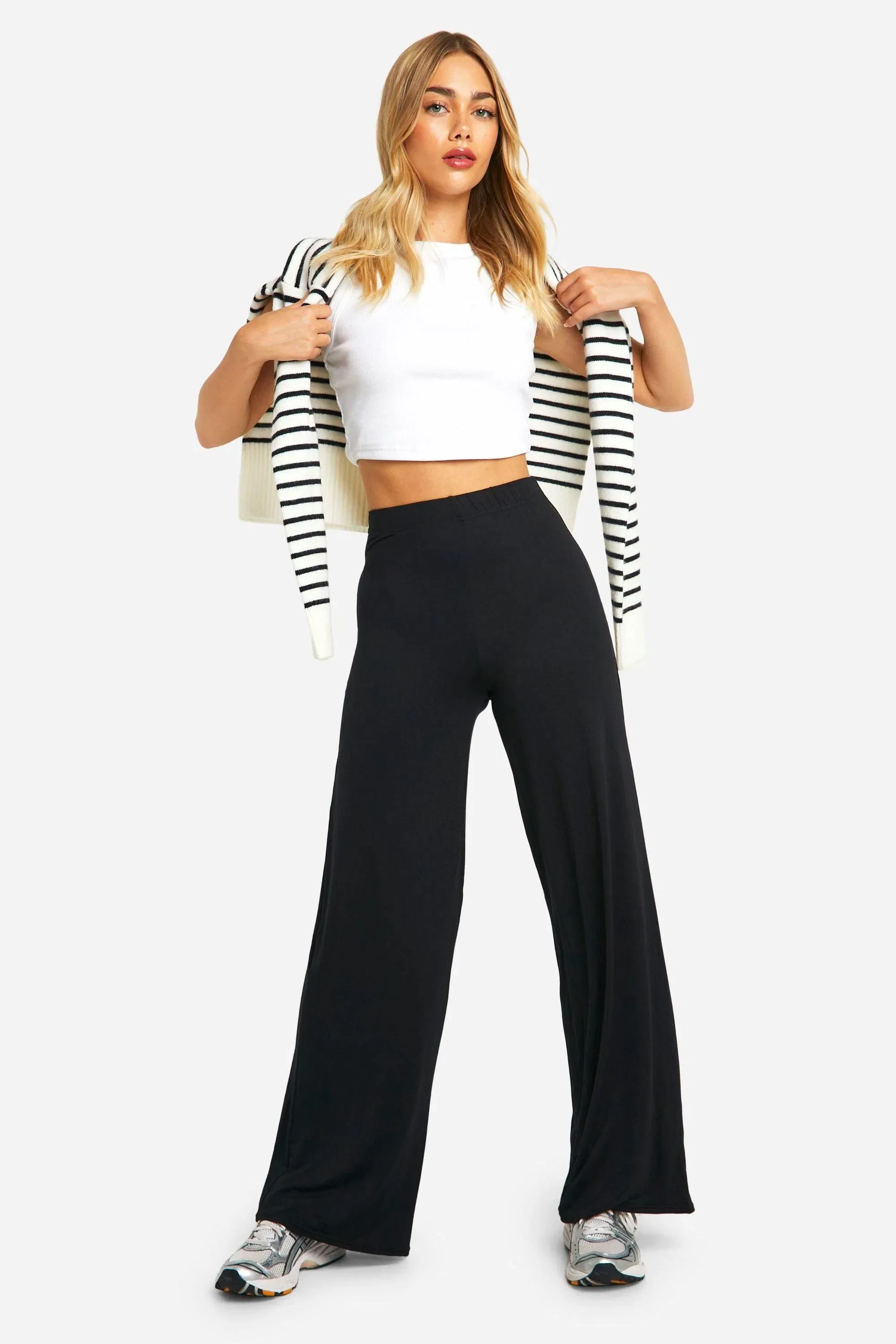 Everyday Jersey Wide Leg Trouser