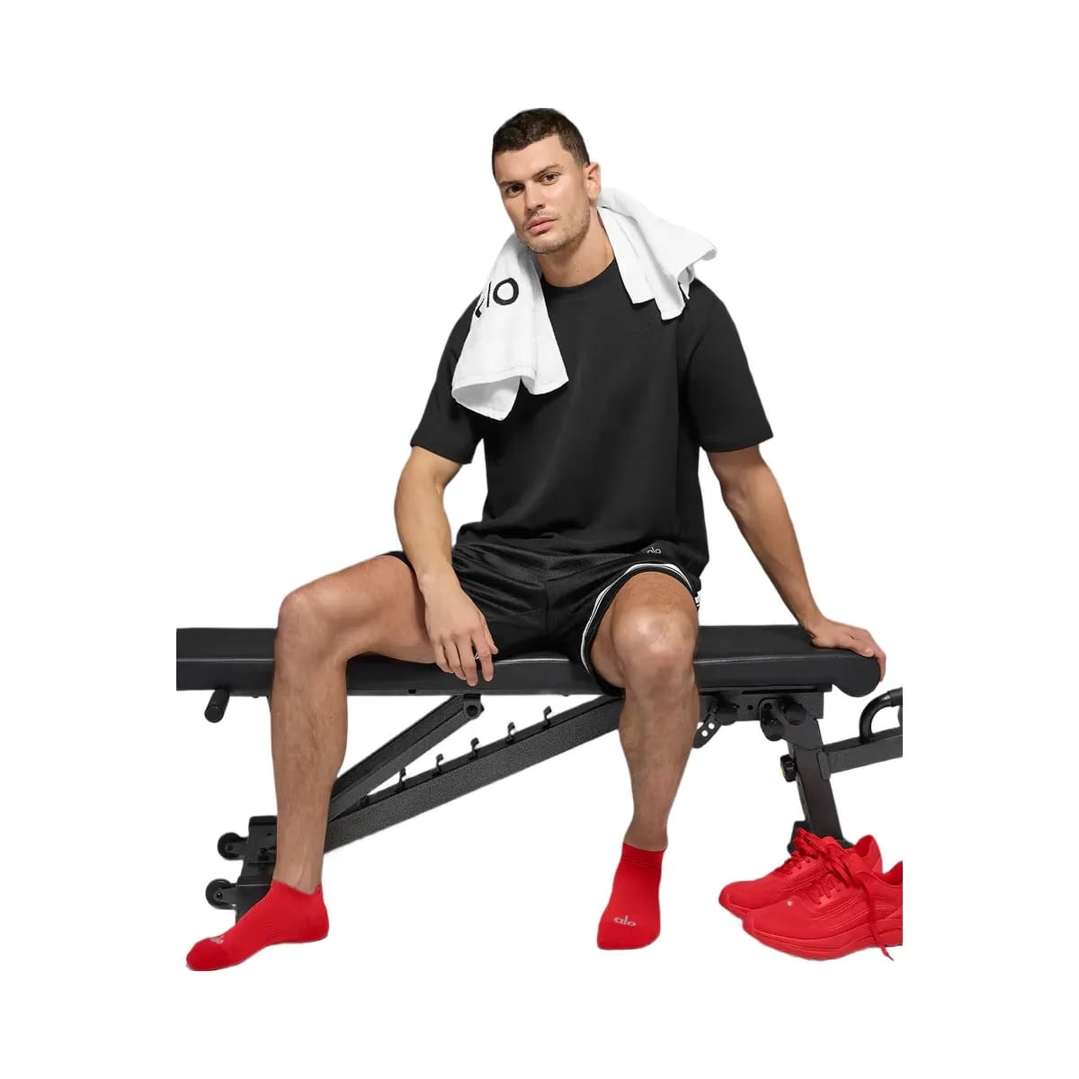 Alo Unisex Performance Tab Sock - Bright Red