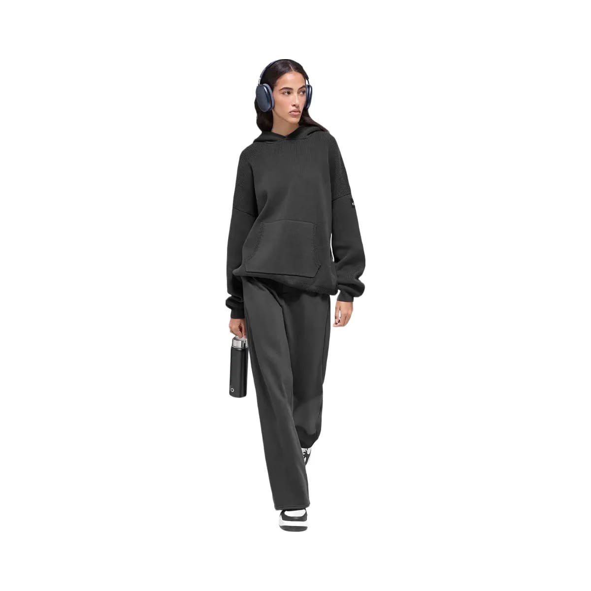 Alo Scholar Hooded Sweater - Anthracite