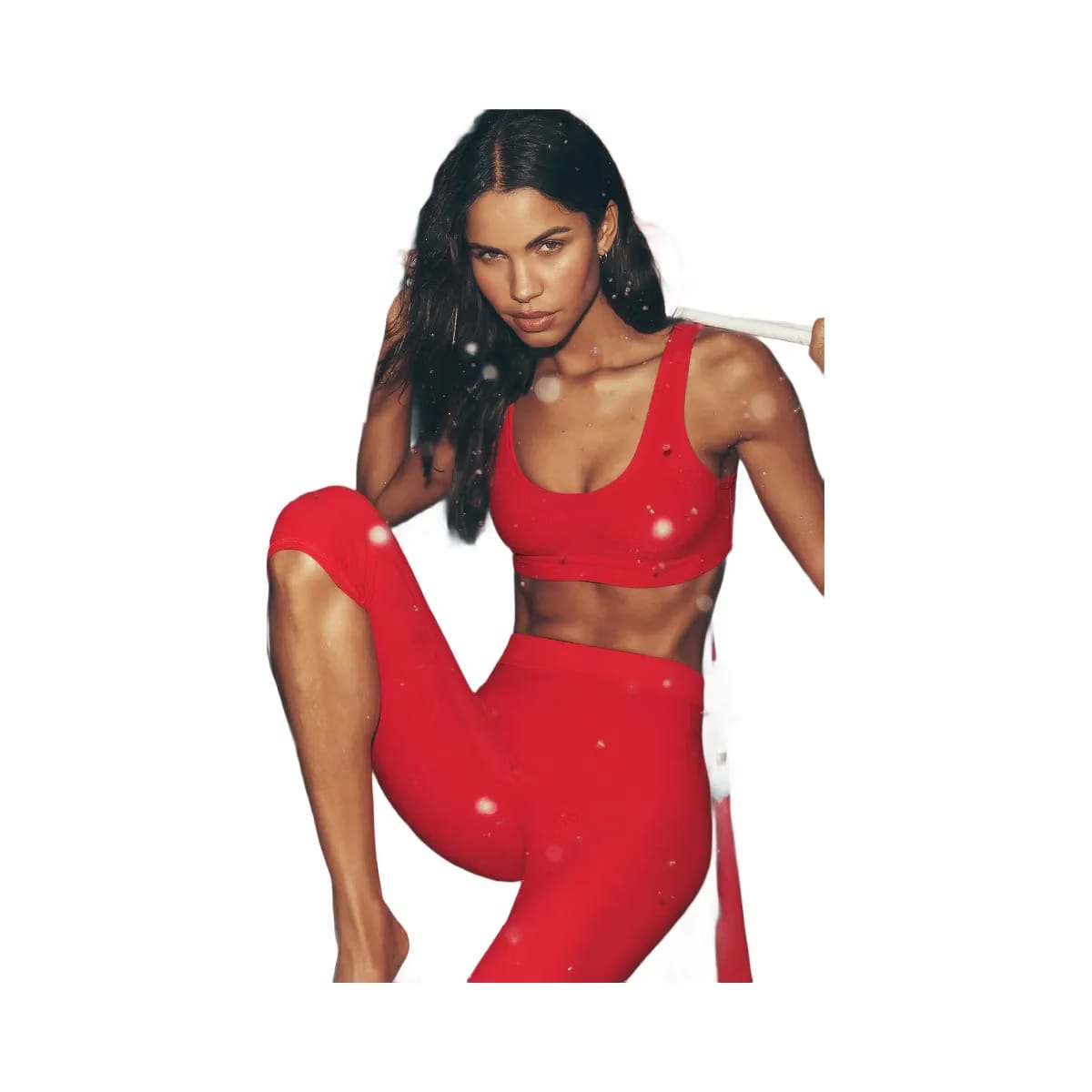 Alo Women's soft Center Stage Bra - Bright Red