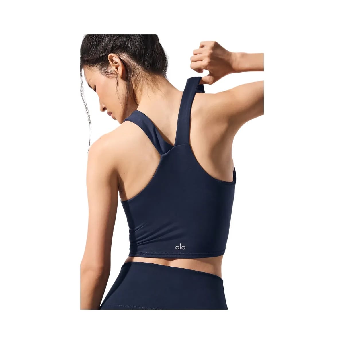 Alo Women's Airbrush Real Bra Tank - Navy