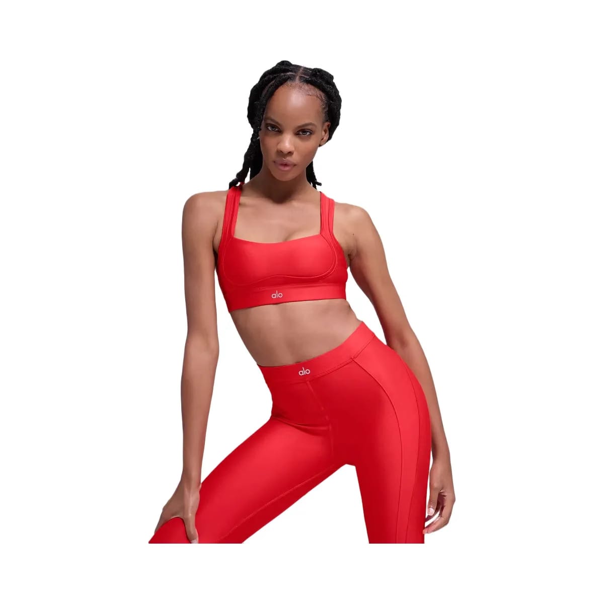 Alo Women's Airlift Ignite Bra - Bright Red