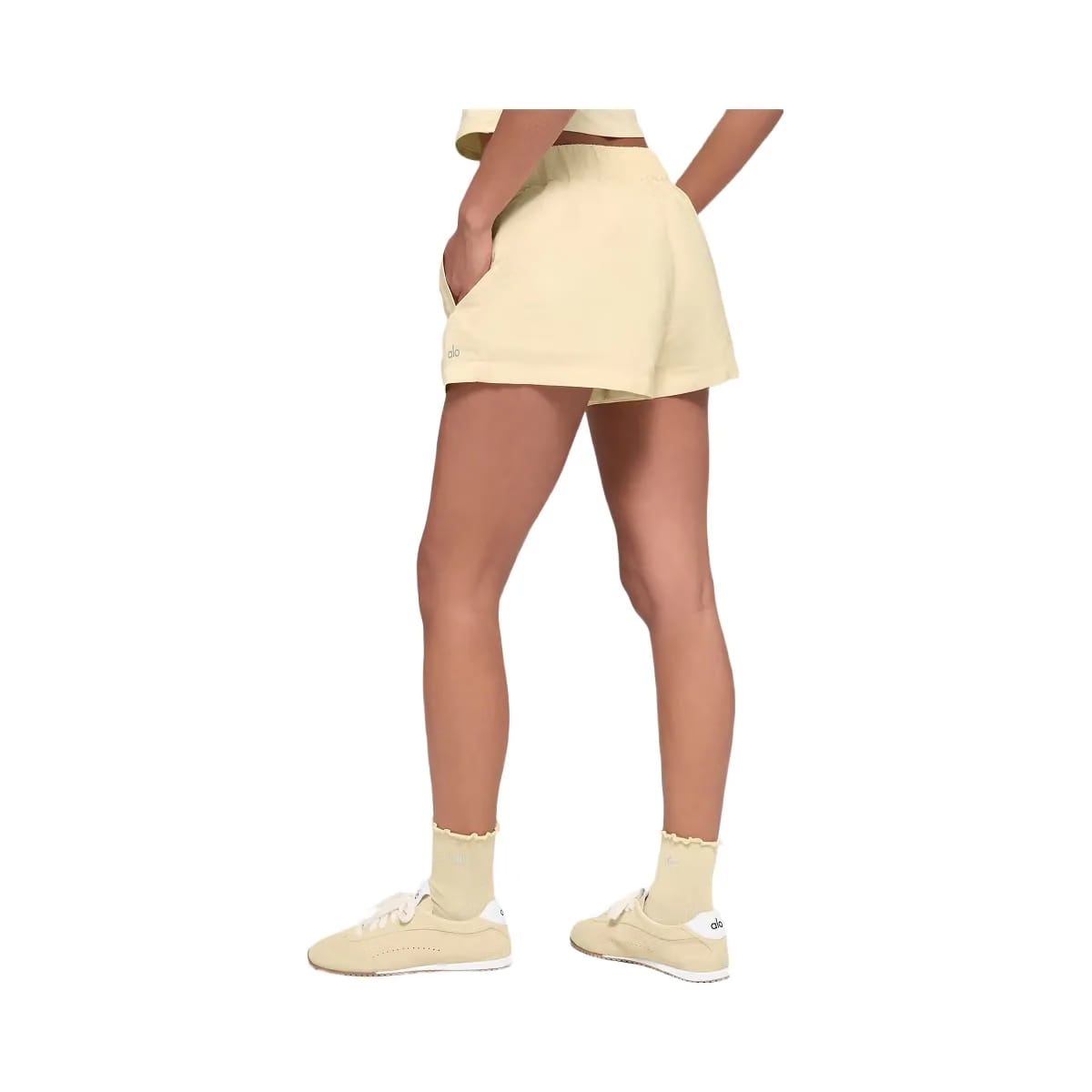 Alo Women's High-Waist Socialite Short - Candlelight Yellow