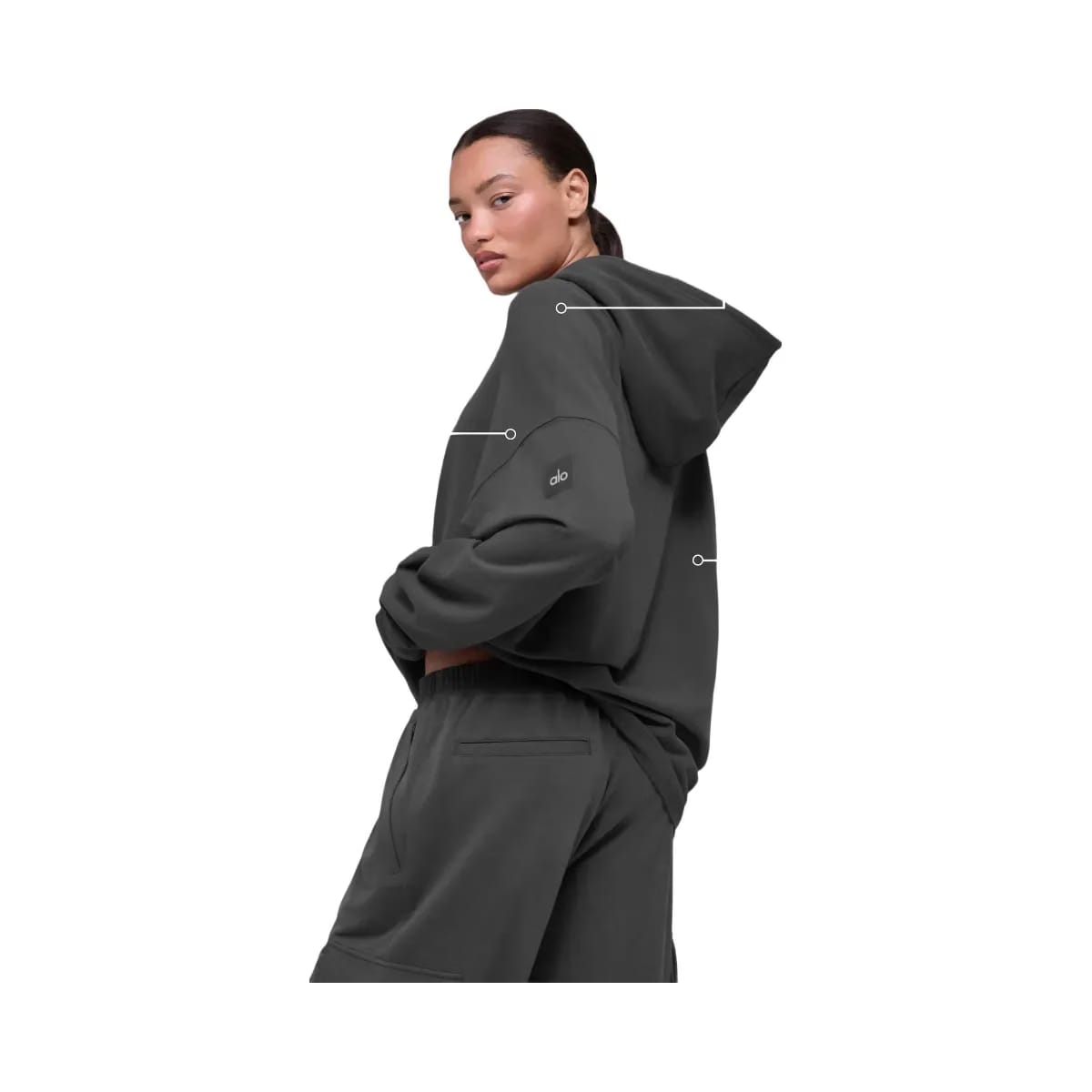 Alo Men's Double Take Hoodie - Anthracite