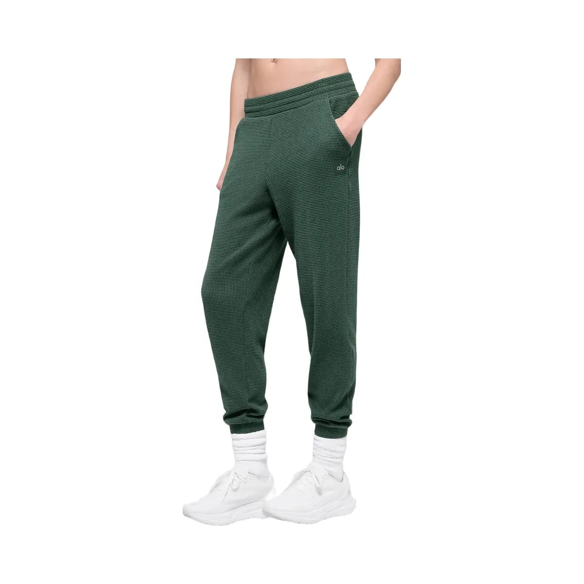 Alo Women's Waffle Weekend Escape Jogger - Clover Green