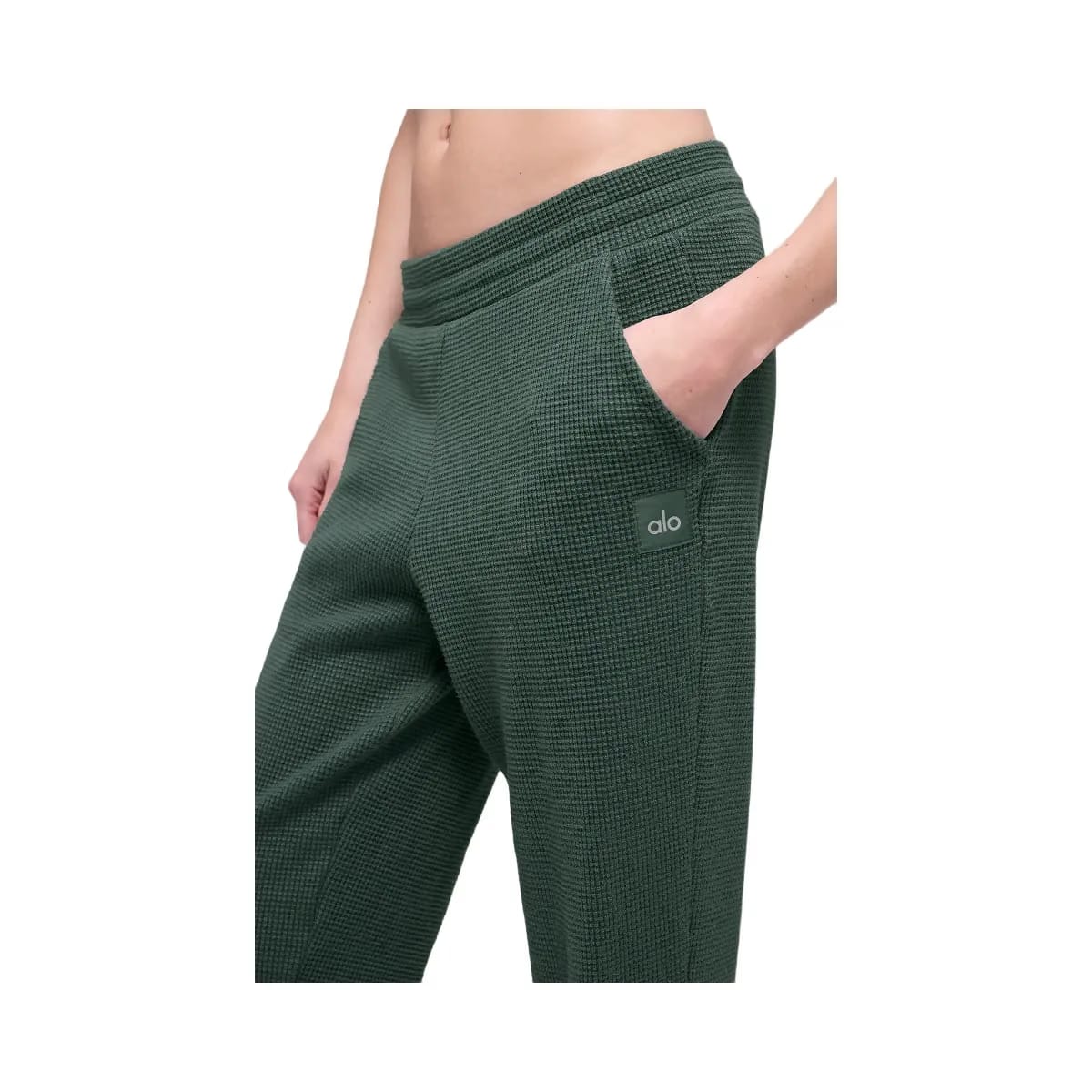 Alo Women's Waffle Weekend Escape Jogger - Clover Green