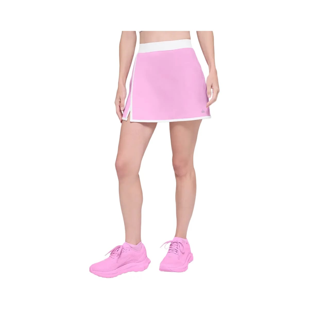 Alo Women's Airbrush Streamlined Skirt - Candy Heart Pink/White
