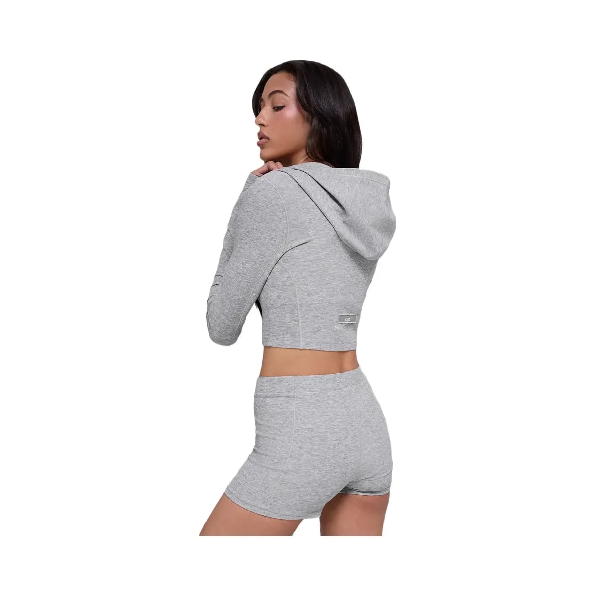 Alo Women's soft Sincere Fitted Jacket - Athletic Heather Grey