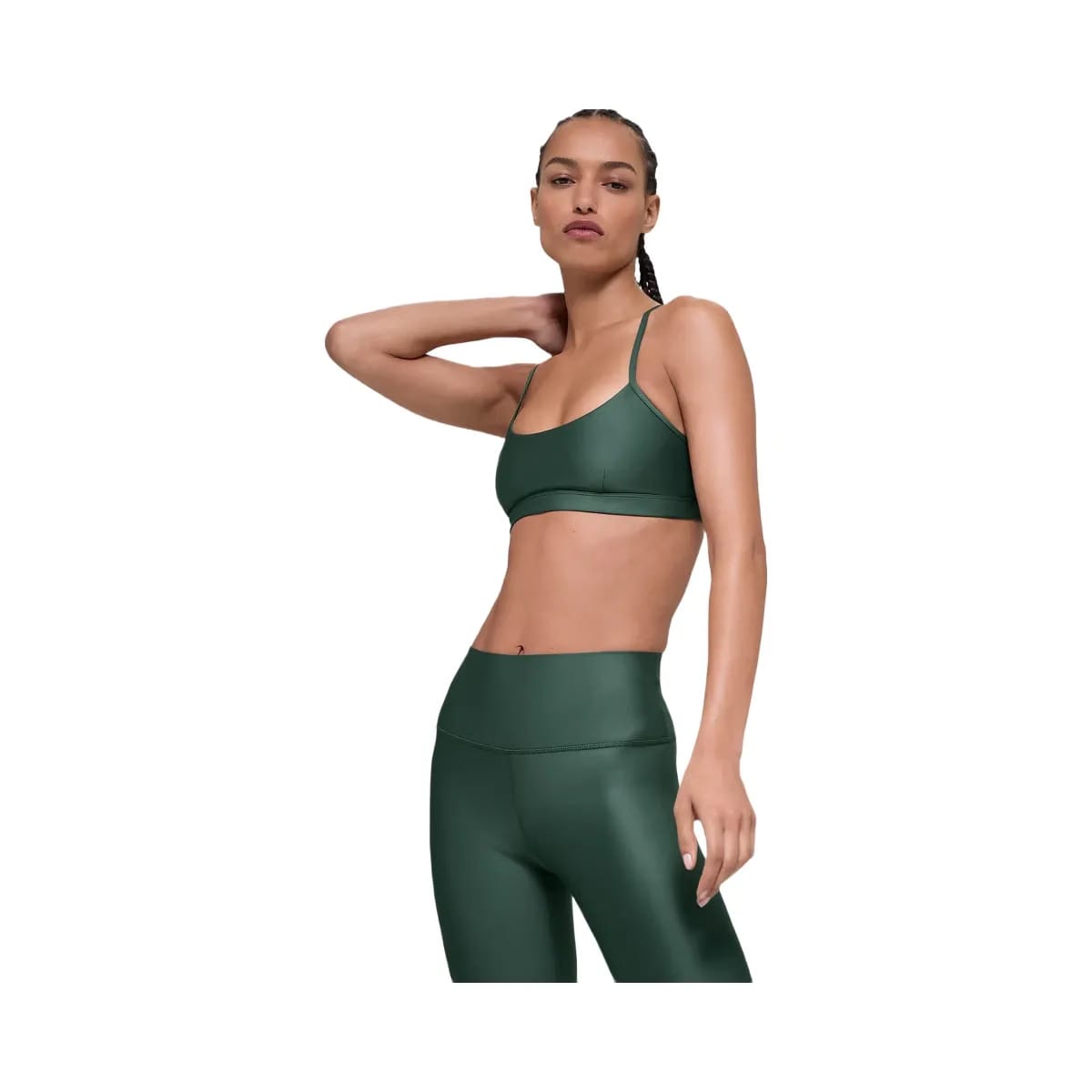 Alo Women's Airlift Intrigue Bra - Clover Green