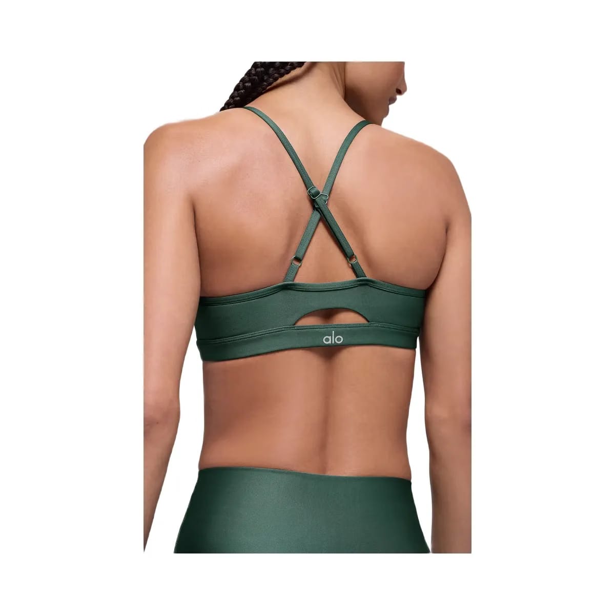 Alo Women's Airlift Intrigue Bra - Clover Green