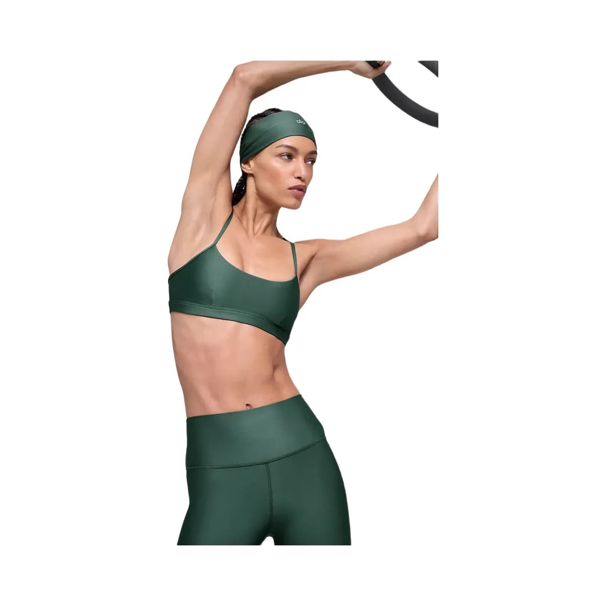 Alo Women's Airlift Intrigue Bra - Clover Green