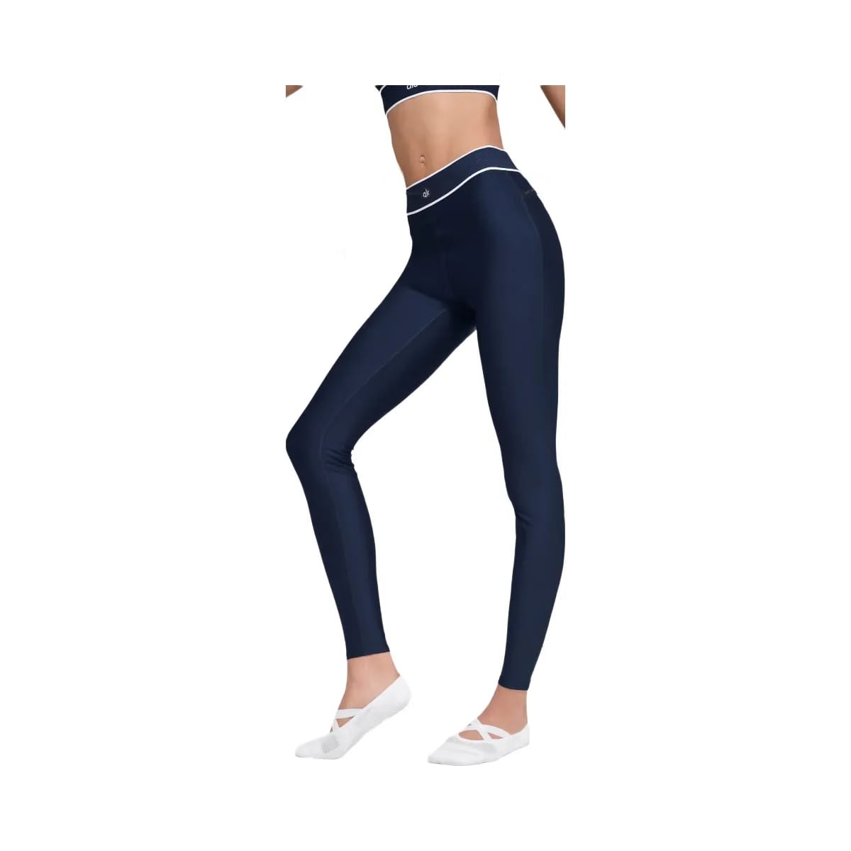 Alo Women's Airlift High-Waist Alignment Legging - Navy/White