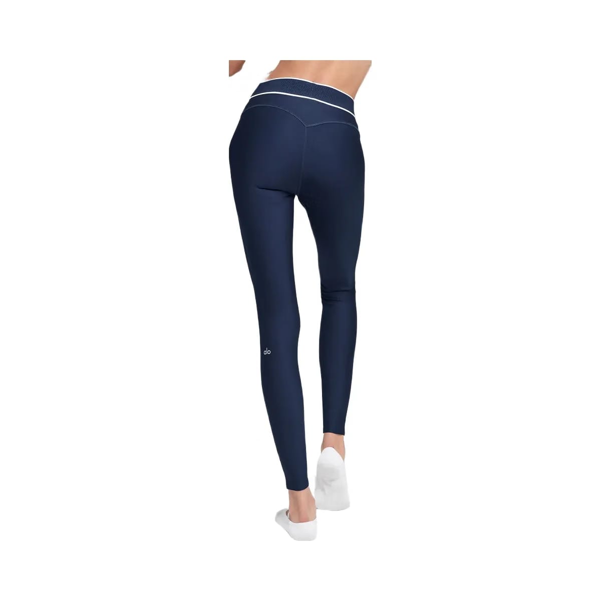 Alo Women's Airlift High-Waist Alignment Legging - Navy/White