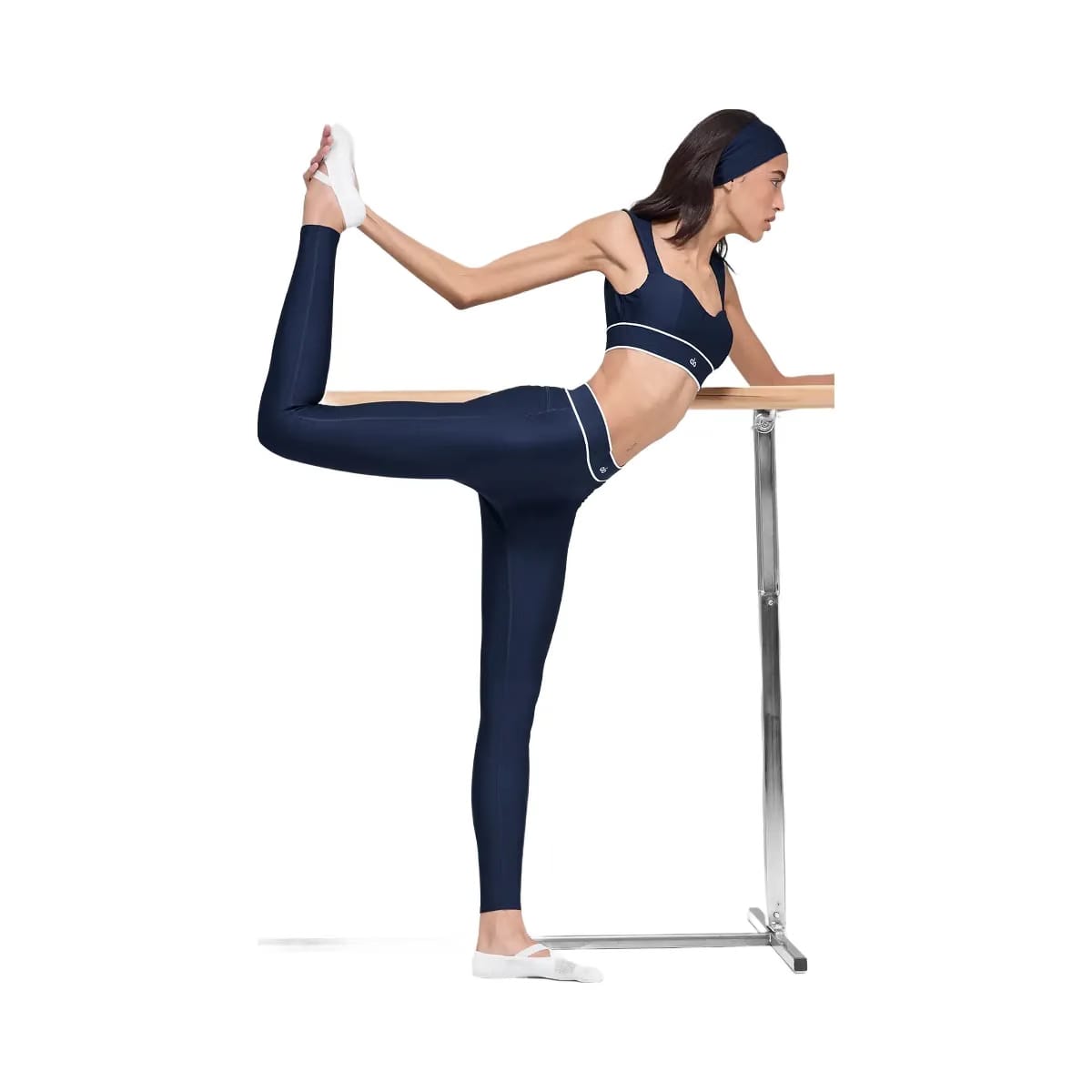Alo Women's Airlift High-Waist Alignment Legging - Navy/White